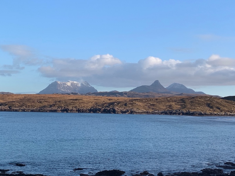 Coigagh mountains from Achnahaird beach 800